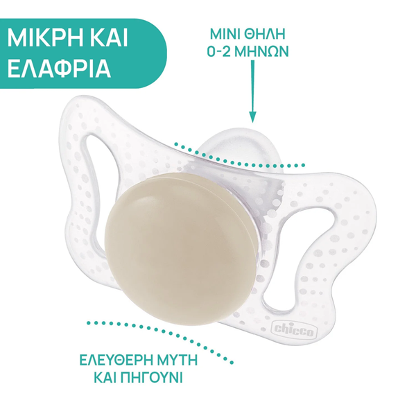 Chicco Πιπίλα Physio Forma Micro Ροζ 0-2m+ 2τμχ 