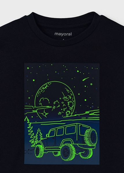 Mayoral Παιδική Μπλούζα Glow In The Dark, Μαύρο