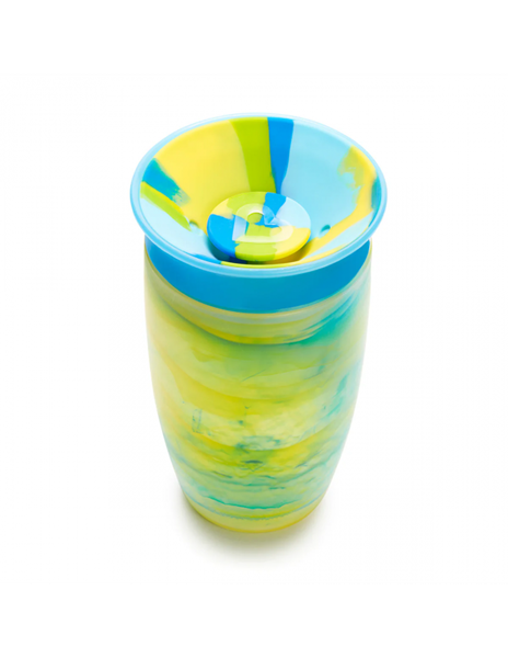 Munchkin Παιδικό Κύπελλο Miracle Sippy Tropical Swirl 12m+ Blue/Yellow 296ml 