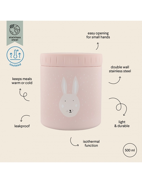 Trixie Θερμός Φαγητού Lunch Pot Mrs. Rabbit 500ml 