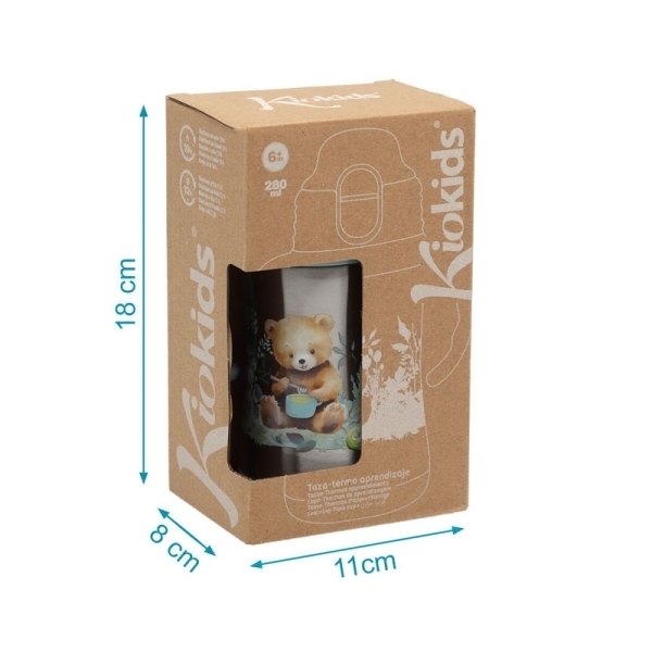 Kiokids Παγούρι Θερμός με Λαβές Little Bear 280ml. +6 Μ