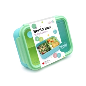 Melii Δοχεία για Σνακ 3 Θέσεων Bento 1250ml Μπλε