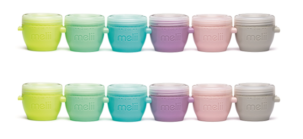 Melii Δοχεία για Σνακ Snap & Go Pods 12τμχ 59ml Multicolour