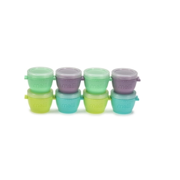 Melii Δοχεία για Σνακ Snap & Go Pods 8τμχ 118ml Multicolour