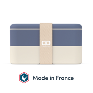 Monbento Φαγητοδοχείο LunchBox Made in France - Natural Blue 1L