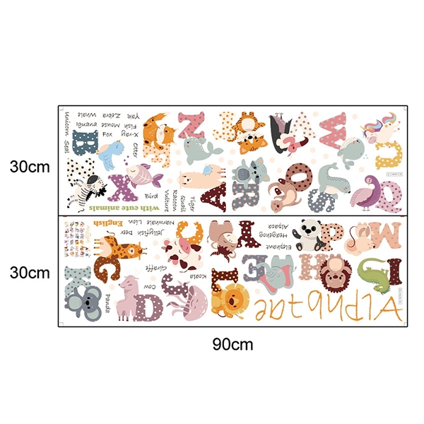 Sipo - Wall Stickers Animal Alphabet