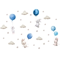 Sipo - Wall Stickers Bunny Balloons Blue