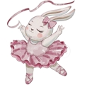 Sipo - Wall Stickers Ballerina Bunny