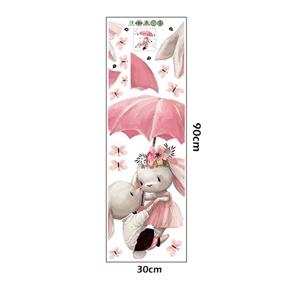 Sipo - Wall Stickers Bunnies With Umbrella