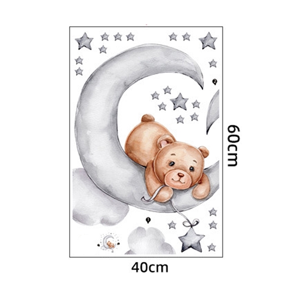 Sipo - Wall Stickers Teddy Bear Moon