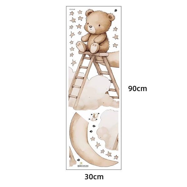 Sipo - Wall Stickers Teddy Bear On A  Ladder