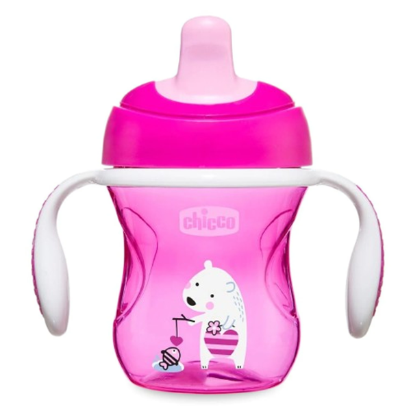 Chicco Εκπαιδευτικό Κύπελο 200ml 6m+ Ροζ