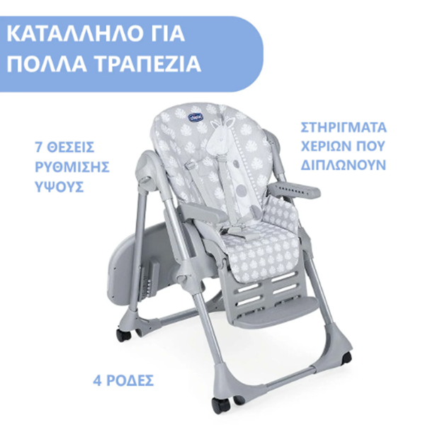 Chicco Καρέκλα Φαγητού Polly Easy Crocodile