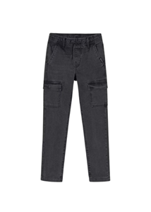 Mayoral Παντελόνι Denim Jogger Cargo, Γκρί