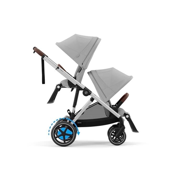 Cybex Καρότσι e-Gazelle S New Taupe Frame, Stone Grey