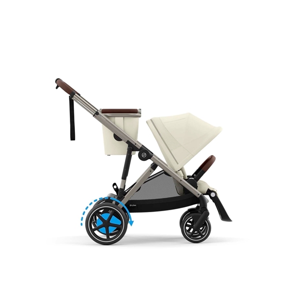 Cybex Καρότσι e-Gazelle S New Taupe Frame, Seashell Beige