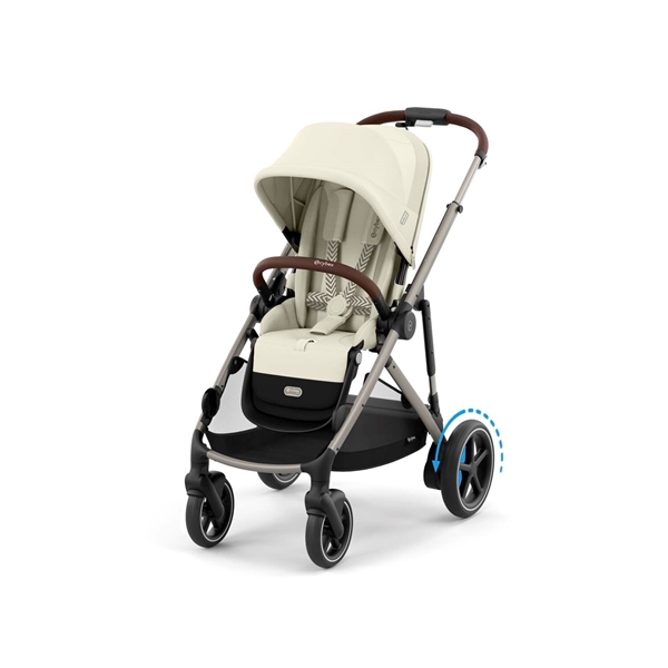 Cybex Καρότσι e-Gazelle S New Taupe Frame, Seashell Beige