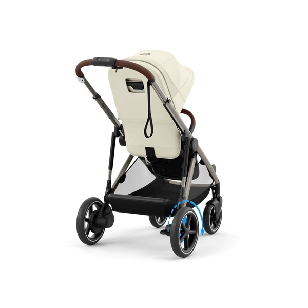 Cybex Καρότσι e-Gazelle S New Taupe Frame, Seashell Beige