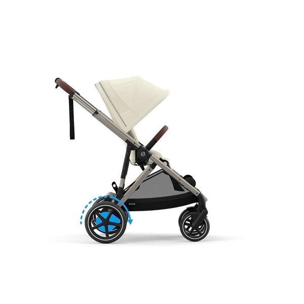 Cybex Καρότσι e-Gazelle S New Taupe Frame, Seashell Beige