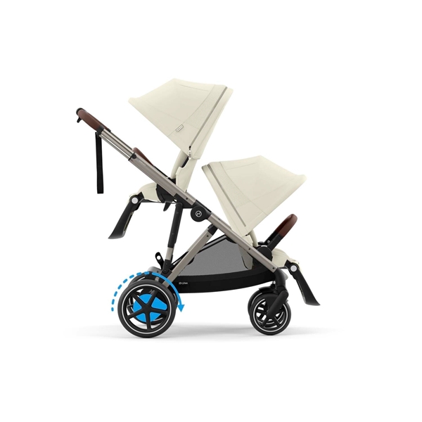 Cybex Καρότσι e-Gazelle S New Taupe Frame, Seashell Beige