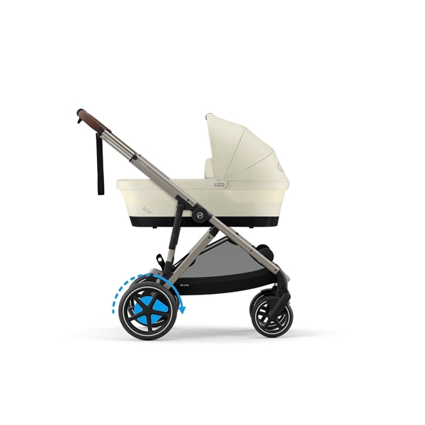 Cybex Καρότσι e-Gazelle S New Taupe Frame, Seashell Beige