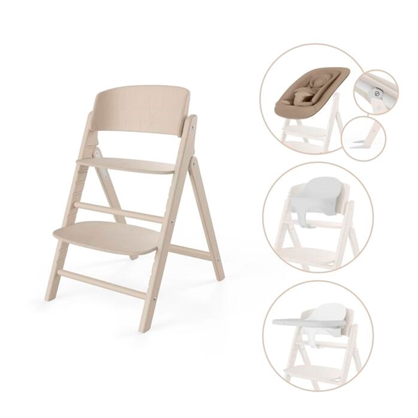 Cybex Καρεκλάκι Φαγητού Click & Fold 4in1, All Natural 