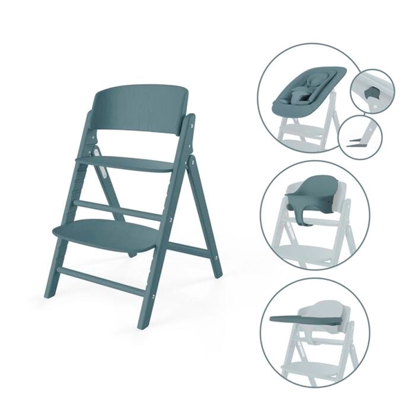 Cybex Καρεκλάκι Φαγητού Click & Fold 4in1, Stone Blue