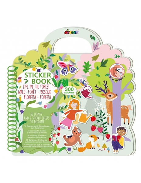 Avenir Sticker Book Life In The Forest