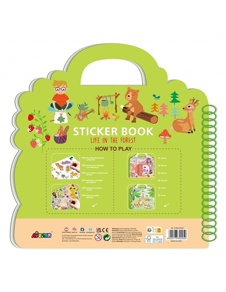 Avenir Sticker Book Life In The Forest