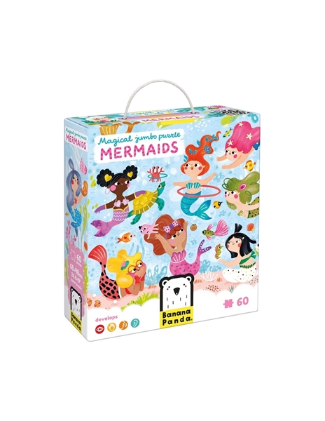 Banana Panda Παζλ Magical Jumbo Puzzle Mermaids 4+ ετών