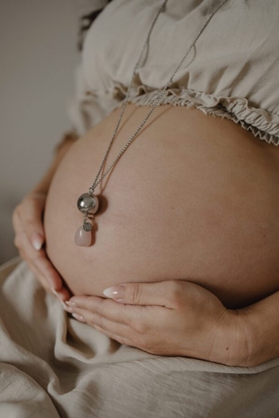 Proud Mama Μενταγιόν με Αλυσίδα Linn Κρύσταλλος