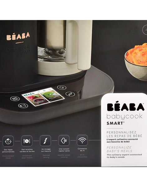 Beaba Ατμογάγειρας και Μπλέντερ Babycook Smart® Charcoal Grey