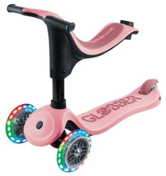 Globber Scooter Go-Up Sporty Lights Pastel Pink