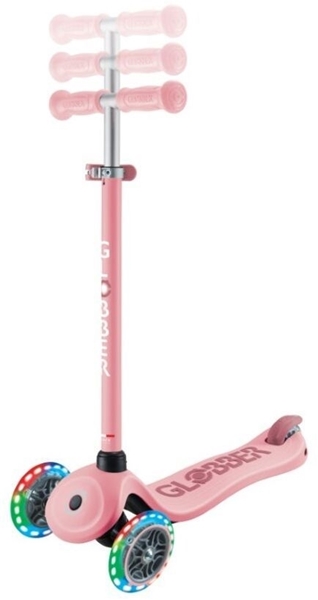 Globber Scooter Go-Up Sporty Lights Pastel Pink