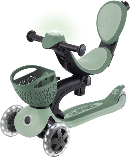 Globber Scooter Go-Up Baby Lights 360 Olive