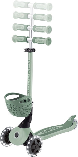 Globber Scooter Go-Up Baby Lights 360 Olive