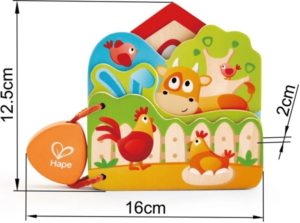 Hape Baby's Farm Animal Book - Βιβλιαράκι Φάρμας