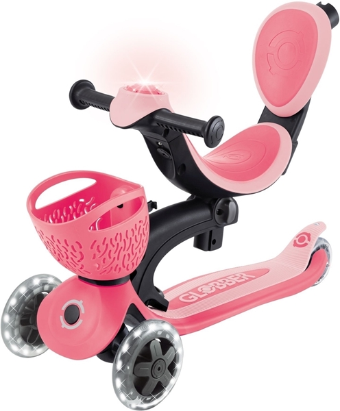 Globber Scooter Go-Up Baby Lights 360 Coral Pink