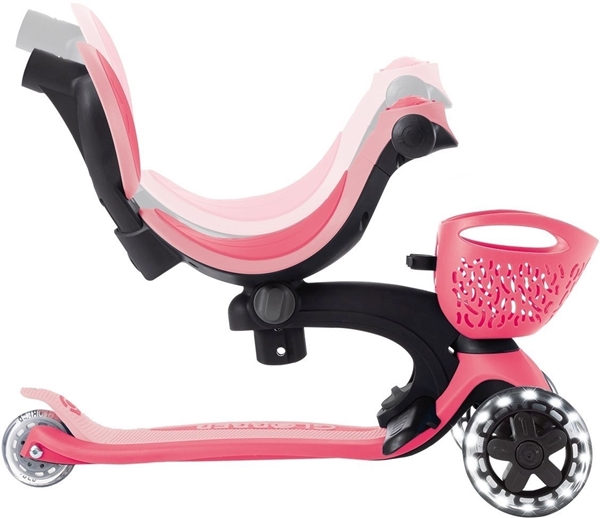 Globber Scooter Go-Up Baby Lights 360 Coral Pink