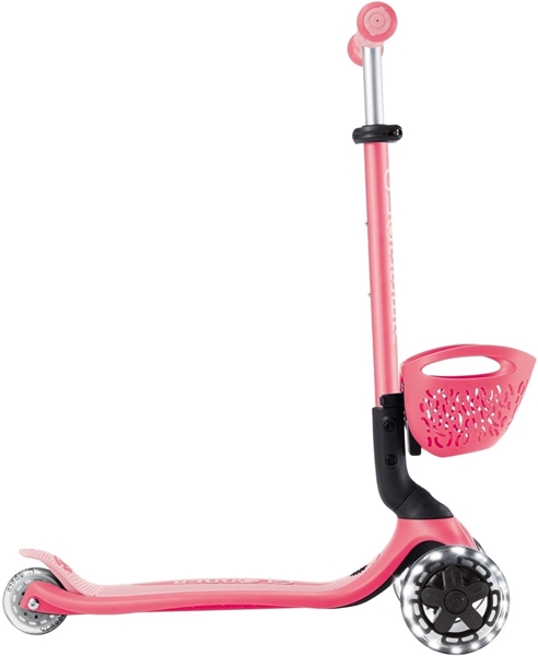 Globber Scooter Go-Up Baby Lights 360 Coral Pink