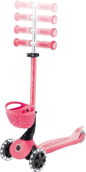 Globber Scooter Go-Up Baby Lights 360 Coral Pink