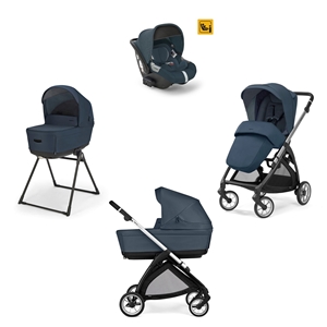 Inglesina Σύστημα Μεταφοράς Electa Quattro με Darwin Hudson Blue/Silver Black