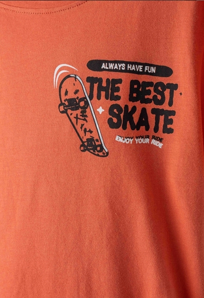 Picture of Hashtag Σετ Σορτς Skate, Πορτοκαλί - Γκρι