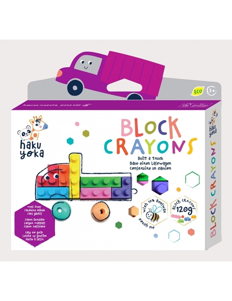 Picture of Haku Yoka Κηρομπογιές/Τουβλάκια Block Crayons Truck